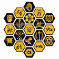 25个EPS 美食蜂蜜 蜂窝 蜜蜂 矢量图插画设计素材 2016020516-淘宝网