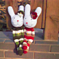 diy袜子娃娃成品 手工布艺玩偶diy材料包 情侣物品一对兔子