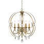 Golden Lighting's Ella 6 Light Chandelier #1323-6 WG