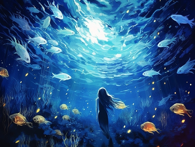 《消失的她》海底星空 数字鸭szy.ai...