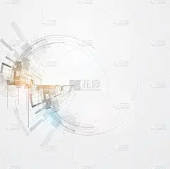 抽象电路网络高科技商务背景下