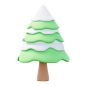 冬天树 3D 图标