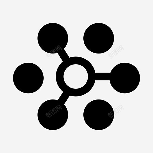 分布连接网络图标高清素材 共享 分布 稳固的业务 组织 网络 连接 免抠png 设计图片 免费下载