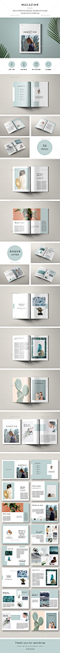 Sensitive Minimal Magazine — InDesign INDD #graphic design #marketing • Download ➝ https://graphicriver.net/item/sensitive-minimal-magazine/19762422?ref=pxcr