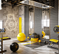architecture art CGI decor fitness gym Health industrial design  modern sports