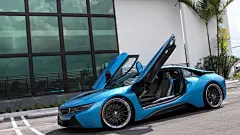 宝马i8电动车汽车桌面壁纸#跑车#汽车划痕修复多少钱