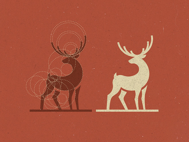 鹿标志设计