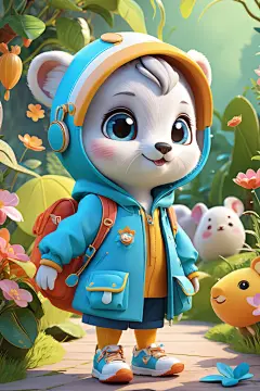 设计猫咪可爱甜心小动物模型图片