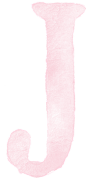 唯美水彩字母圆形笔触墨迹爱心粉飘带箭头装饰图案PNG免抠PS素材