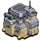 Armored Fortress : "Just looking at the steel plating and guns on this fortress is enough to make most invaders say, "y'know, let's attack someplace else." Which is a shame, because it's kind of a waste of that plating and guns, but there y
