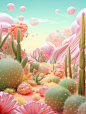 Midjourney练习｜奇幻粉色沙漠 - 小红书