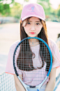 テニスの少女
