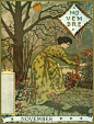 你的四季也是这样的吗？｜Eugène GRASSET Calendrier "La Belle Jardinière" 1896