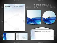 eps 10 格式包含 cd 封面、 名片、 信封和信头设计专业企业标识套件或商务套件与艺术、 抽象