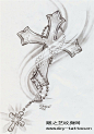 十字架纹身图案14-雕之艺纹身