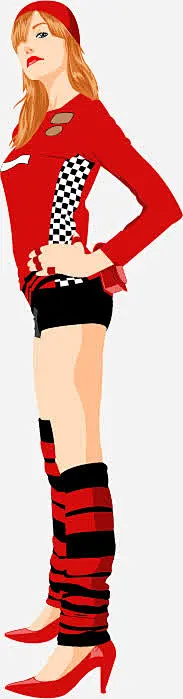 韩国美女矢量图_新图网 https://ixintu.com 平面设计 动漫人物 韩国矢量人物 卡通女孩 矢量图