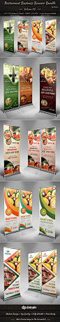 Restaurant Business Banner Bundle | Volume 5 - Signage Print Templates