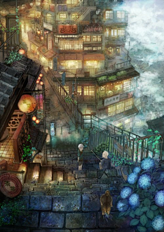TOYPON采集到动漫场景