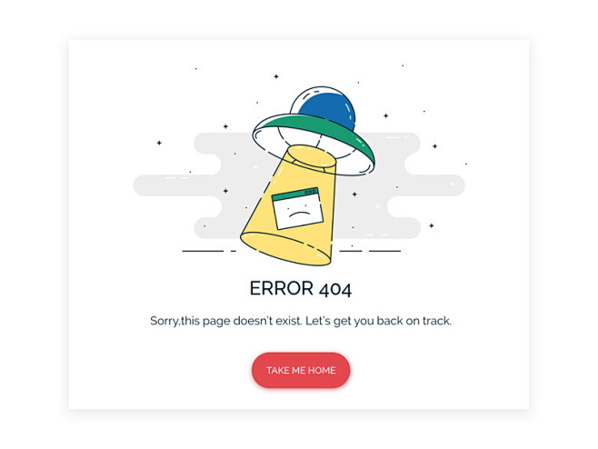 [模库]404出错界面也能这么美？_UI...