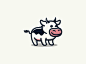 Small Cow Logo for Sale animal branding cartoon cow design illust