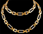 CARTIER Diamond Link Necklace - Yafa Jewelry