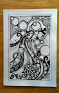 IMAG0009_1 | Flickr - Photo Sharing! | Zentangle Tiles & ZIA | Pinter…