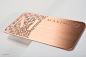 Copper Metal Business Card Design - 1