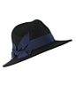 Forever 21 纯羊毛蝴蝶结牛仔帽，缀以深蓝色蝴蝶结，率性模样。 售价:208元