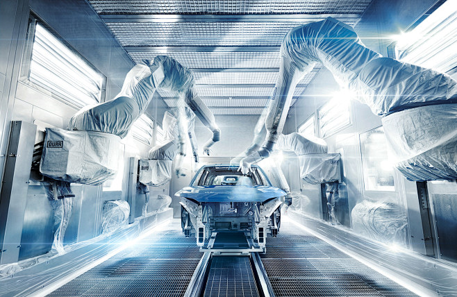 Nio Factory : Stylish industrial photography of the Nio factory