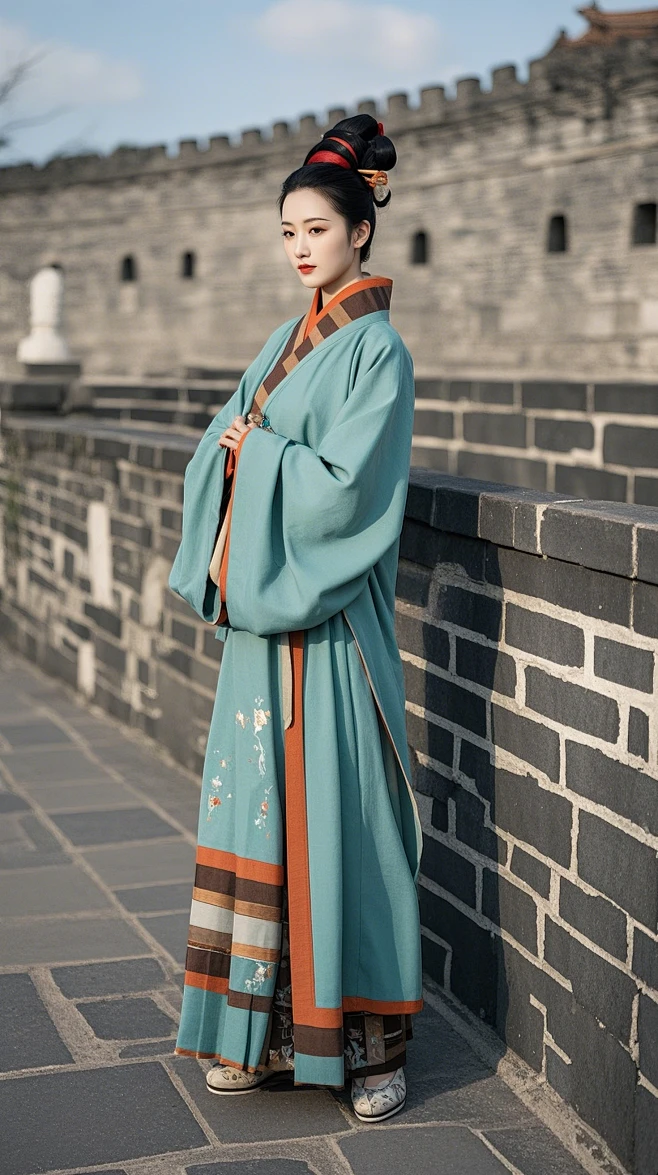 汉服，战国袍，直裾袍，战国美人 (4)-花瓣网