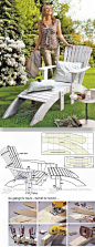 Adirondack Chair and Footrest Plans - Outdoor Furniture Plans and Projects | WoodArchivist.com