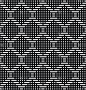 黑白几何无缝图案，抽象背景。