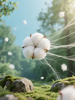 服装面料棉花元素