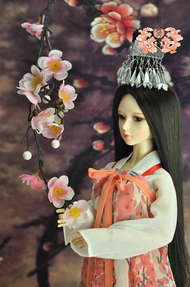 BJD SD 古装 盛唐华章 拂琴 《猫...