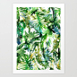 VIBE of the Jungle  {A-green} Art Print