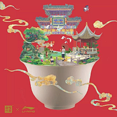 榆钱窝窝YQ采集到国风包装插画