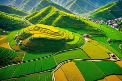 绿色植物中国农村乡村田园风情摄影图