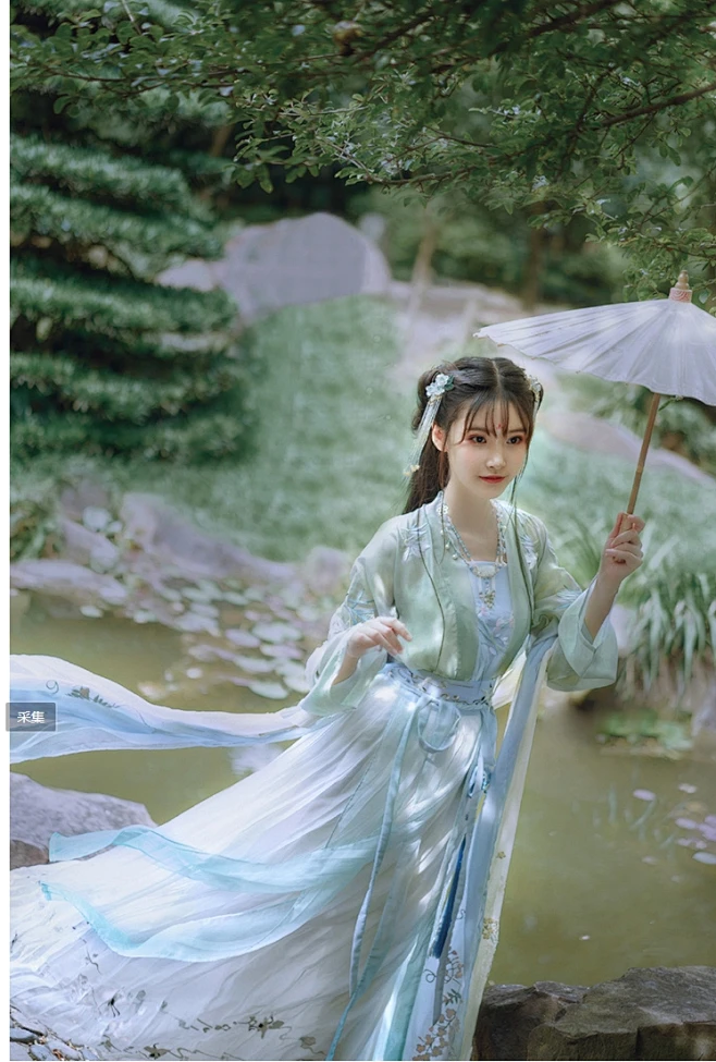 汉服女广袖流仙裙古装齐腰襦裙中国风超仙气飘逸原创古风套装春秋-淘宝网-花瓣网