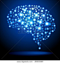 思维的概念。用抽象的人类大脑的背景。该文件将保存在版本 AI10