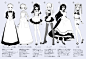 【女仆装画法】是大家都喜欢的小女仆~女仆装… - 半次元 - ACG爱好者社区