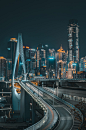 武汉加油-中国加油！城市夜景图图片