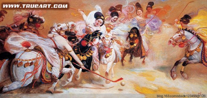 王可伟；油画《霓裳丽人行》