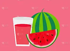 清新,西瓜汁,背景,饮料,蔬菜,食品,维生素,果汁,熟的,西瓜