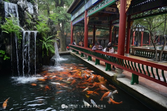 时光清浅，宝墨园亲子逗鱼正当时-乐途旅游...