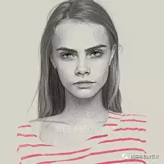 手绘丨好功力！最细腻的女孩铅笔画肖像，爱上她笔下的黑白灰