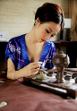 性感美女熟谙茶道
