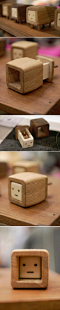 [【产品设计】超萌首饰盒子。] 日本Conocoto工作室设计的超萌首饰盒ChibiDashi，名字由chibi (小)和hikidashi (抽屉)两个单词组成。除了可以用来放首饰，作为小摆件也很漂亮。
