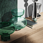 Buy Georg Jensen Alfredo Vase - Glass - 20cm | Amara : Ensure your home reflects your love of design with this Alfredo vase from Georg Jensen. In a rich green hue, this vase is crafted from handmade glass and there is a selection of eye-catching vases ava