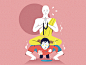 MH spot illos on Behance