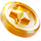 促销系列软3D金币+星星元素